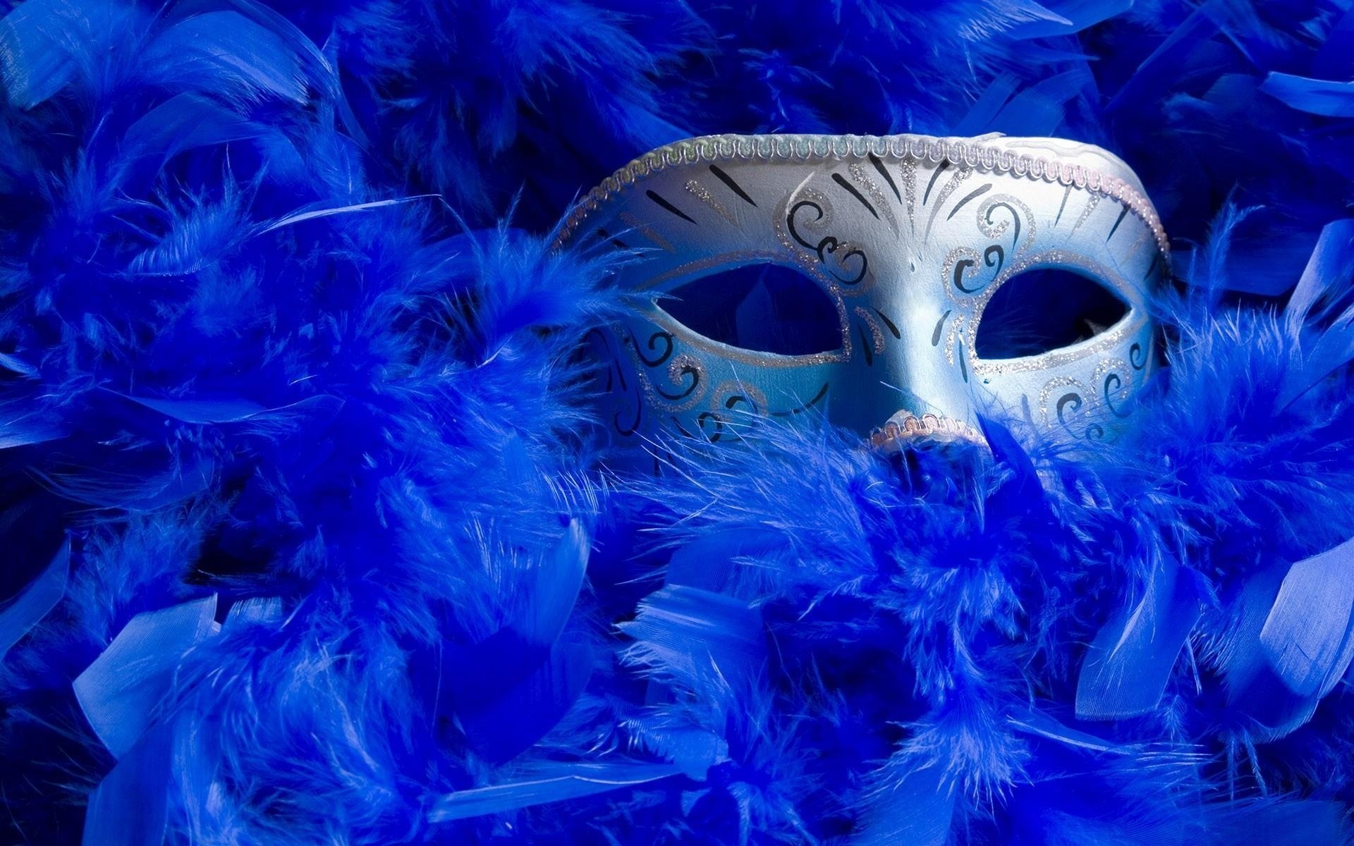 carnival mask feather