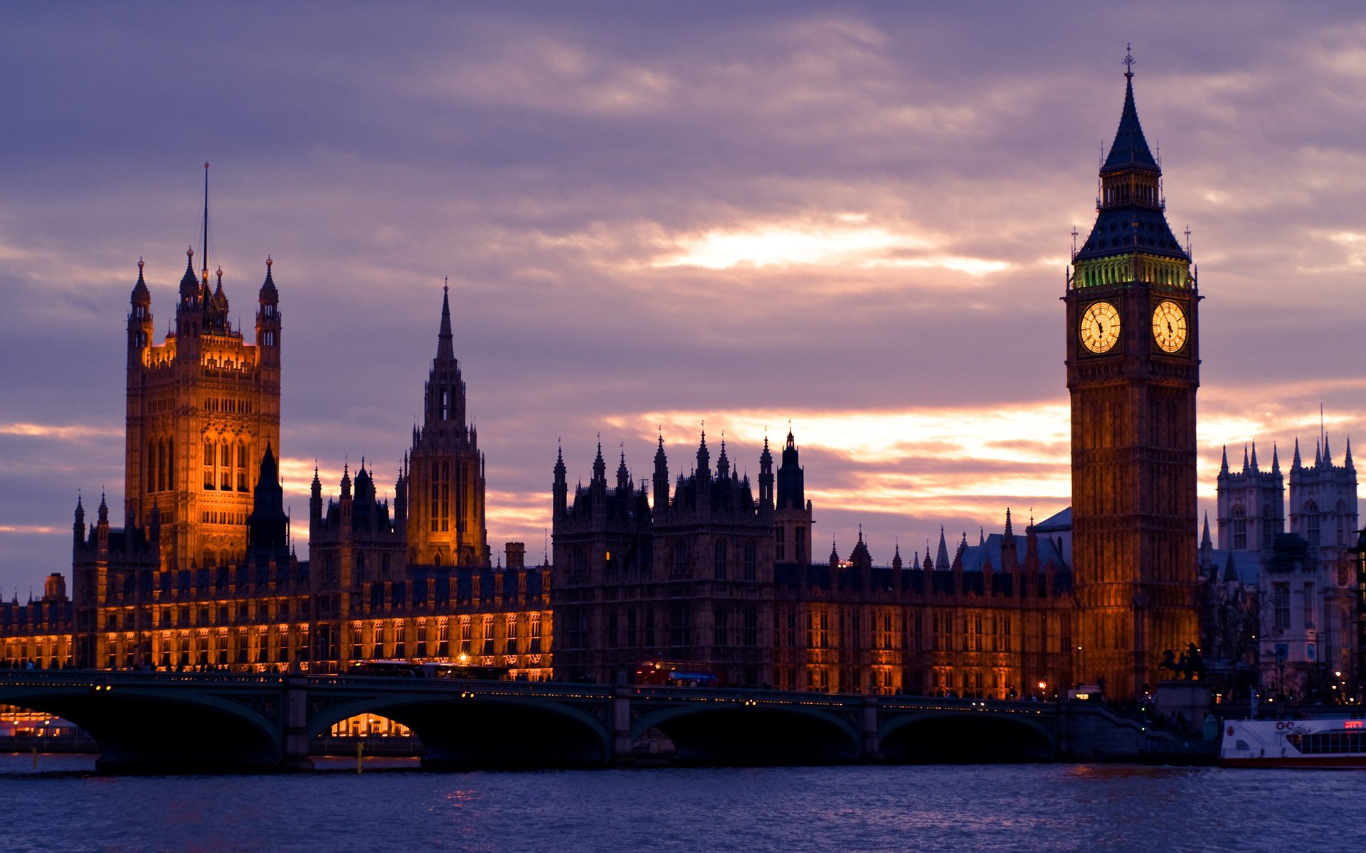 londyn westminster big ben wieża zegar noc