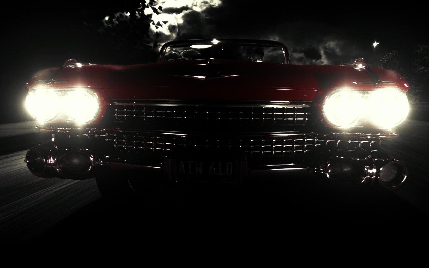 cadillac el dorado night headlights light darkne