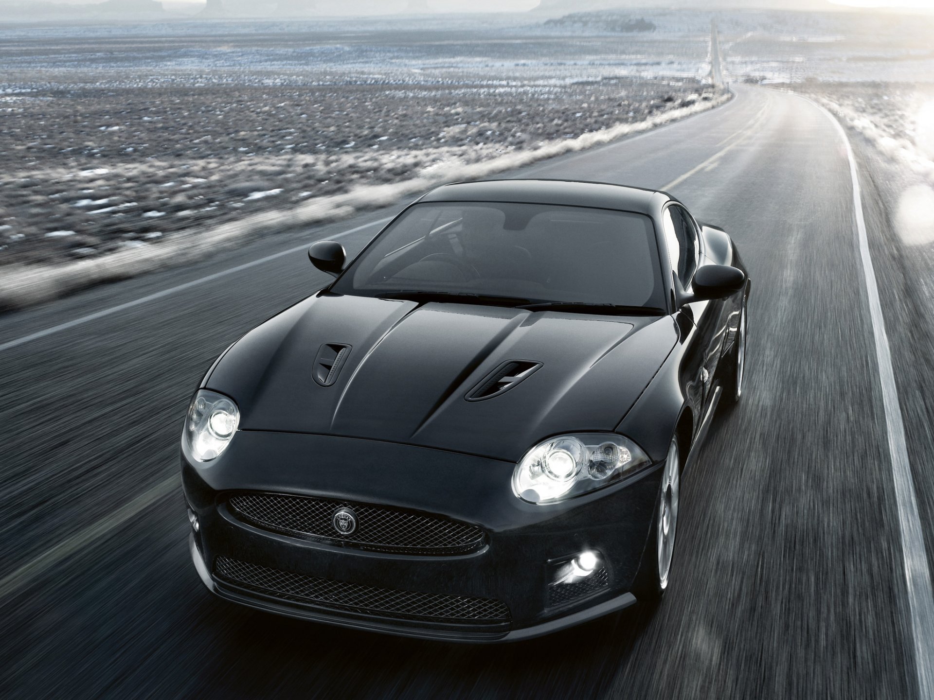 jaguar xkr route vitesse chemin auto