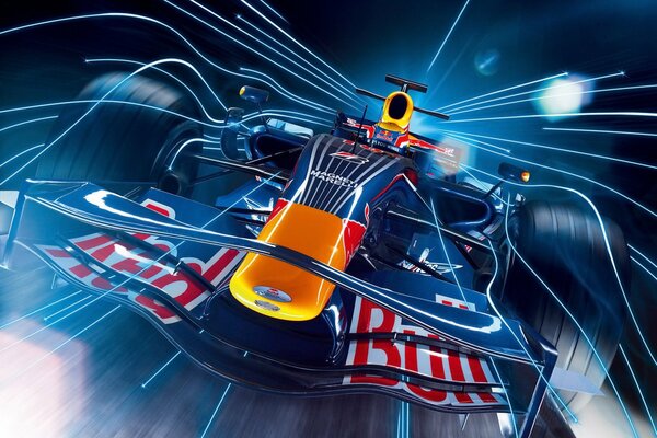 Formula 1 racing car , speed