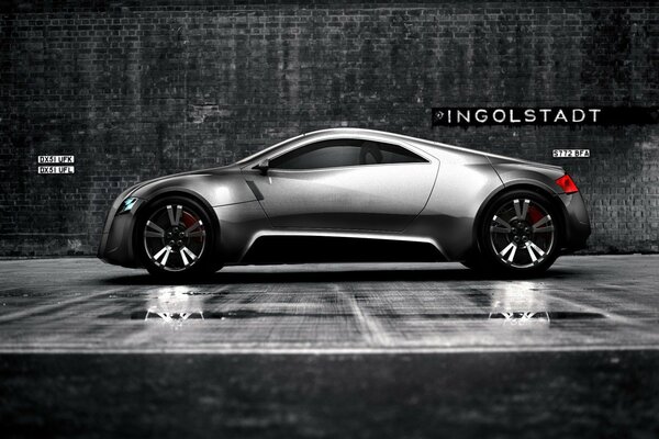 The concept of a black Audi ingolshtandt