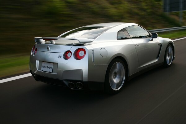 New Nissan GTR grey color