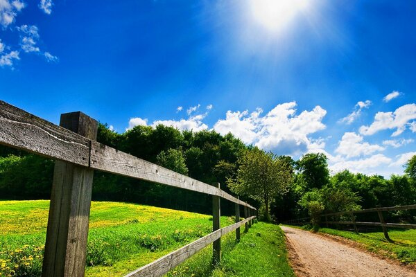 Paysage rural pas local