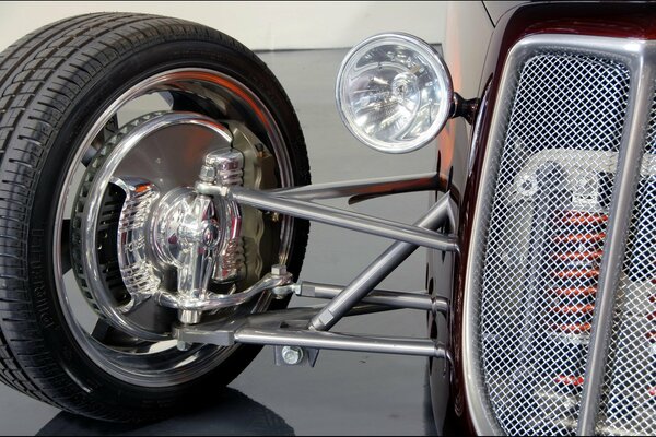 Hot road grille optics retro style