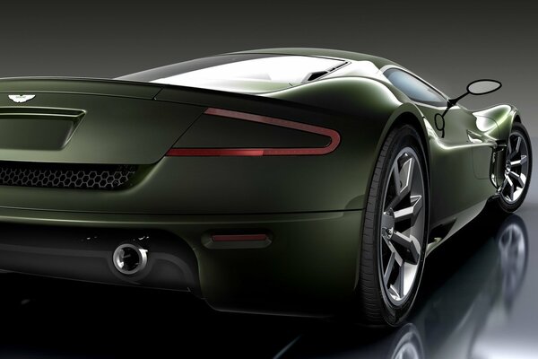 Concepto, trasero de un automóvil aston martin