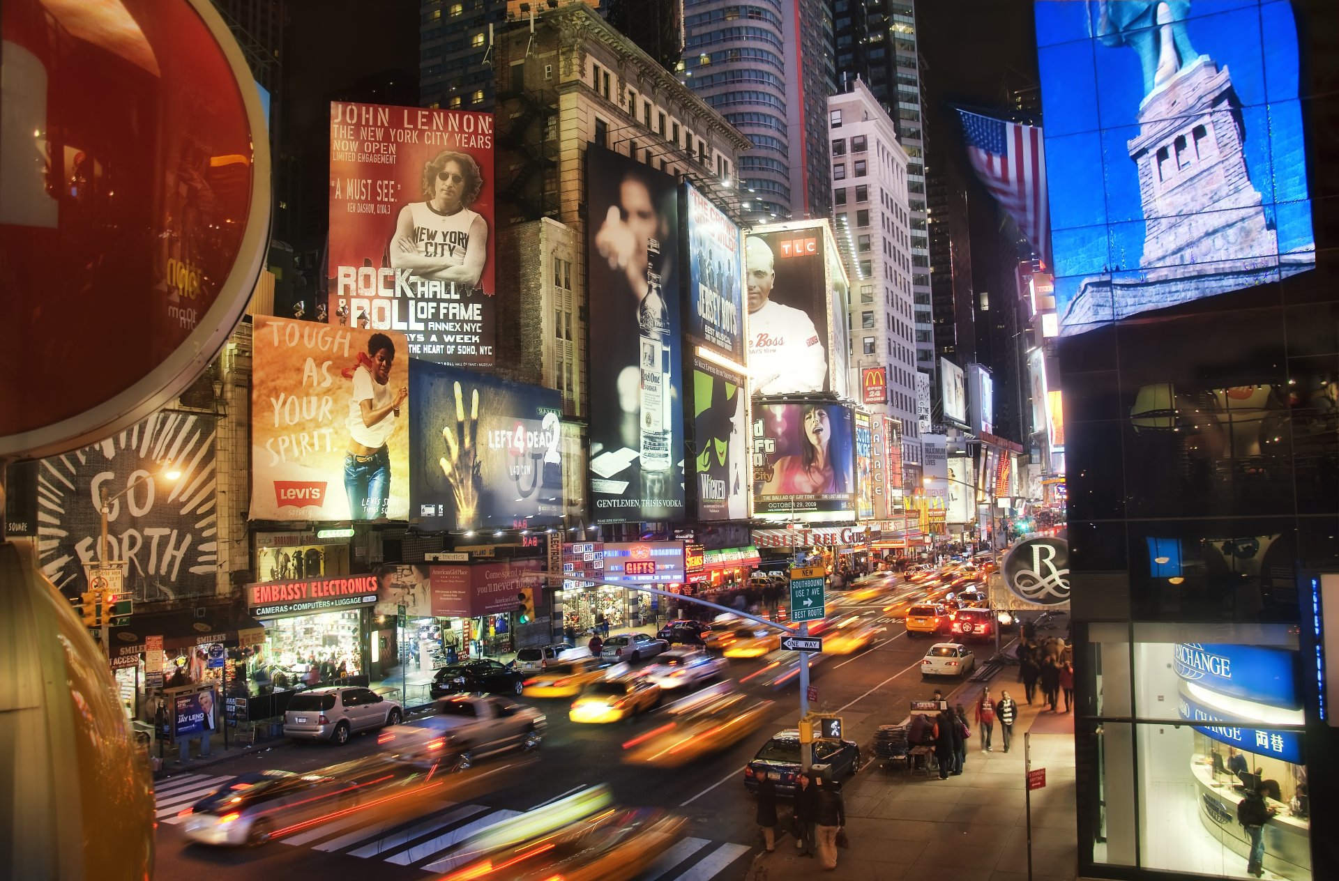 new york times square at night night machinery skyscraper