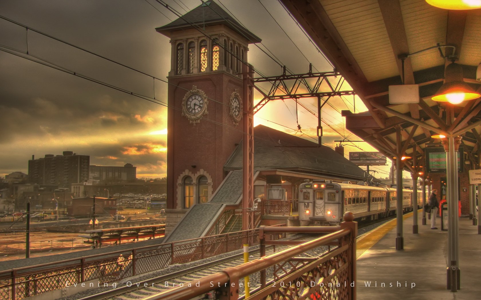 gare train horloge