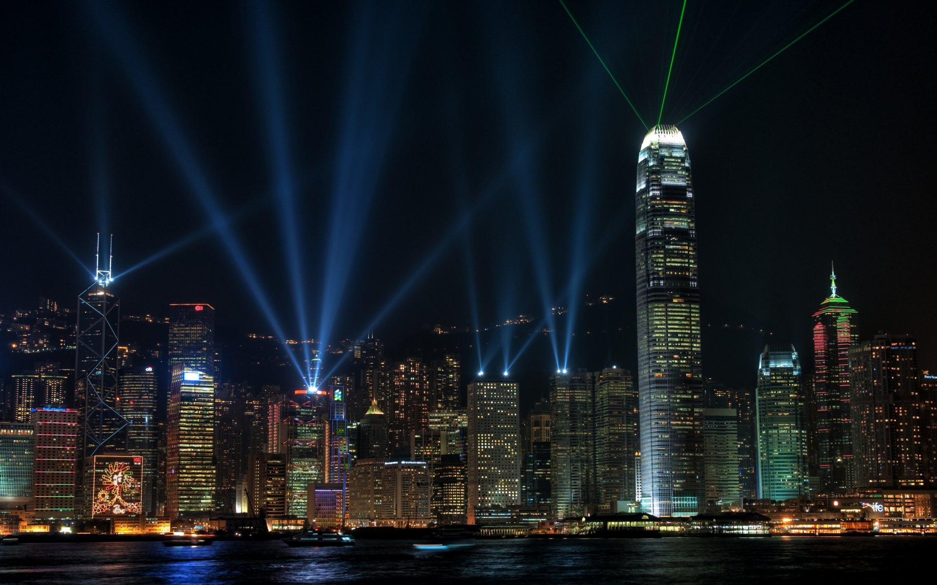 hongkong nacht lichter schönheit