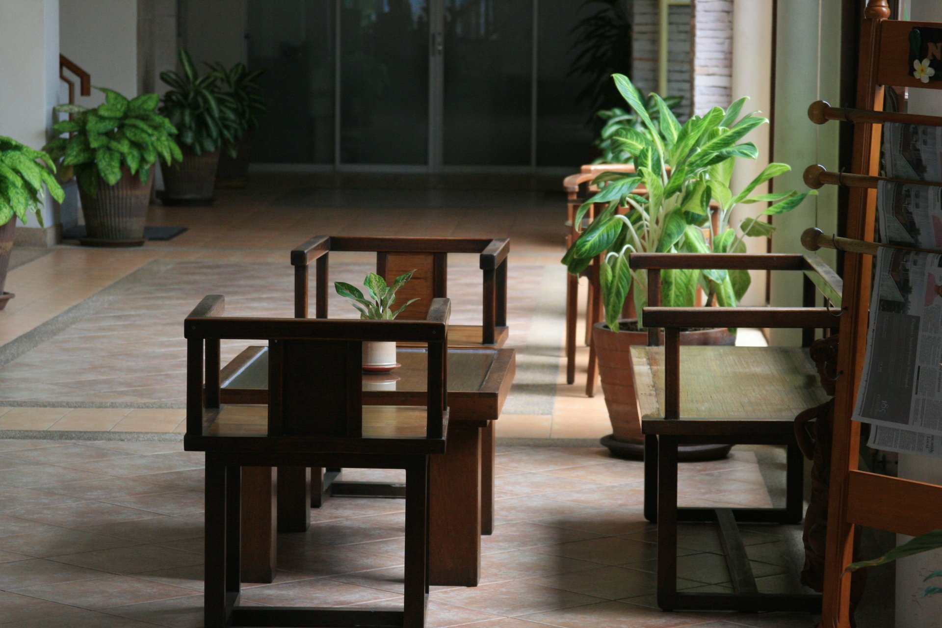 thaïlande intérieur table hôtel voyage