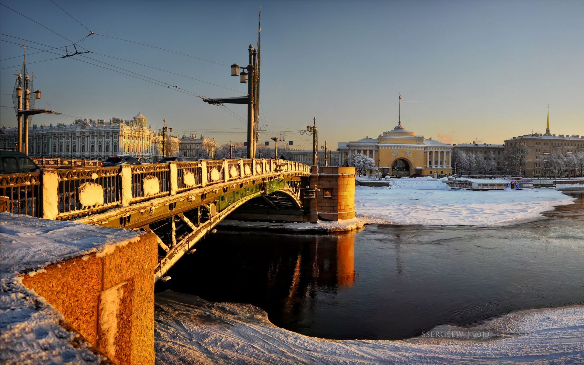 санкт-петербург адмиралтейство дворцовый мост зимний дворец serg-sergeew