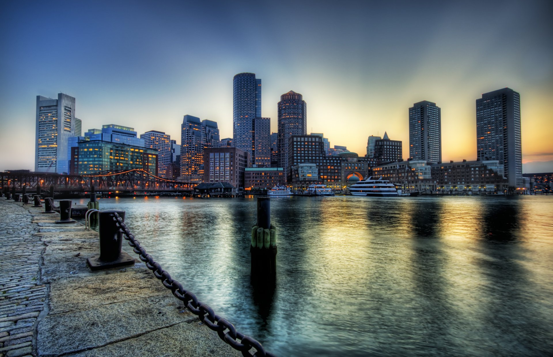 boston fluss promenade