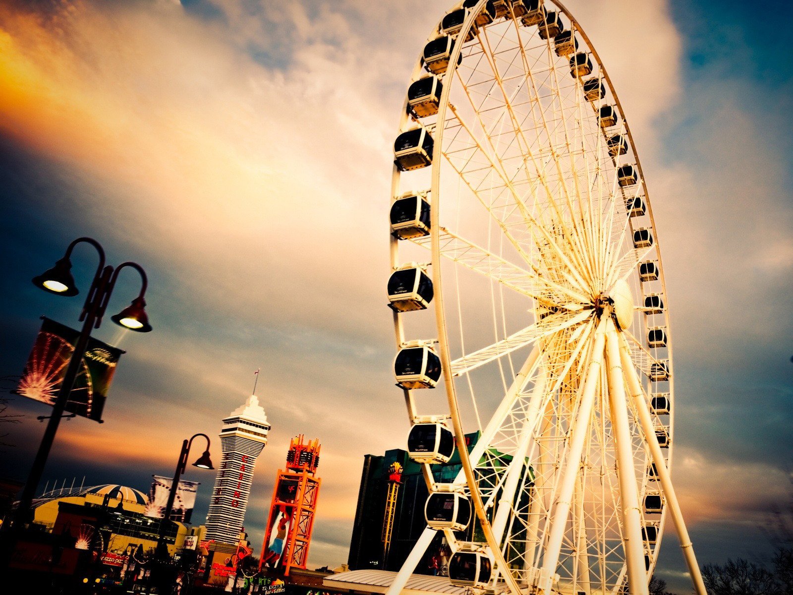 stadt riesenrad schön