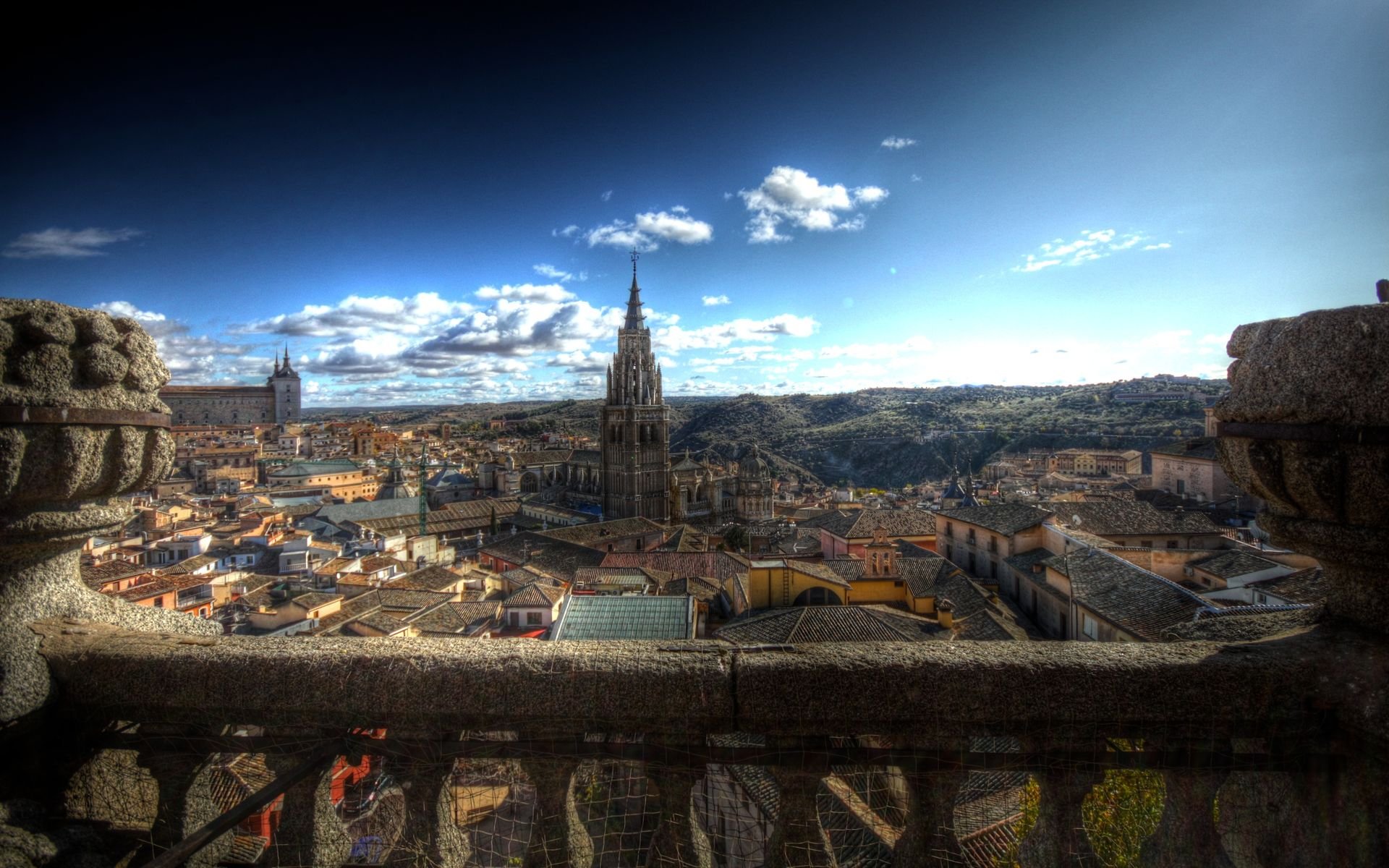 toledo spain cathedral panorama processing