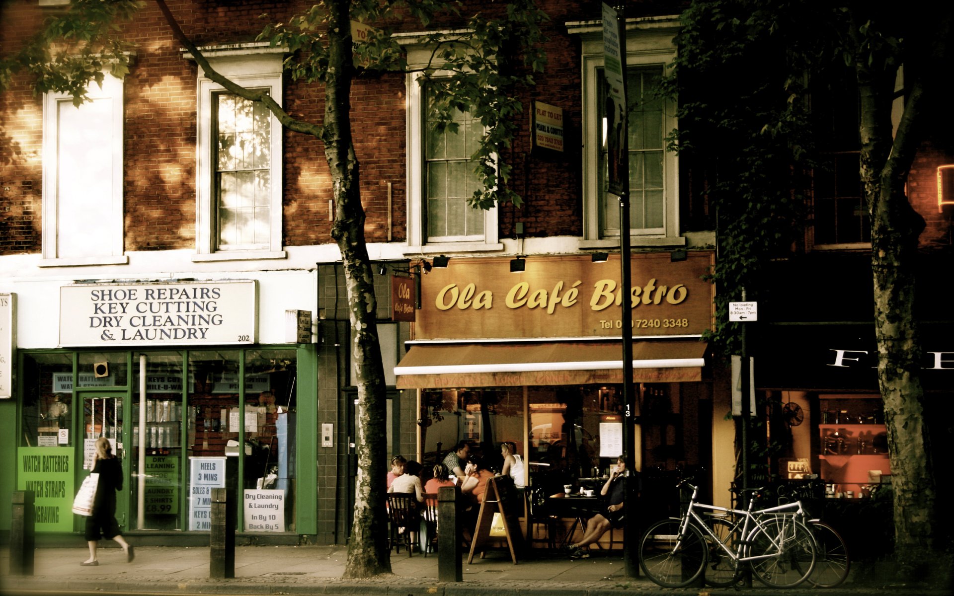 à shaftsbury londres angleterre rue café