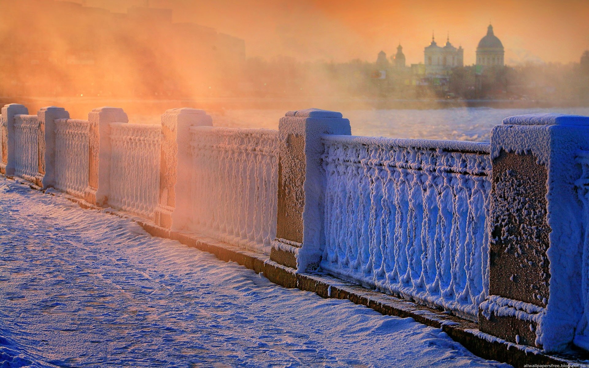 rails snow frost peter winter