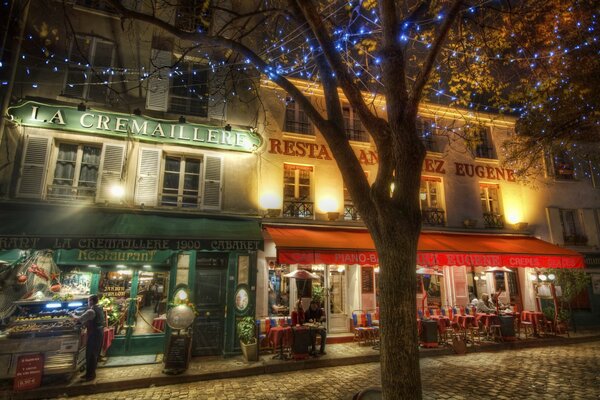 Alluring France with night streets in all its beauty