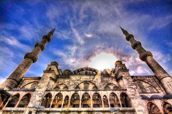 Beautiful mosque in Islam photo