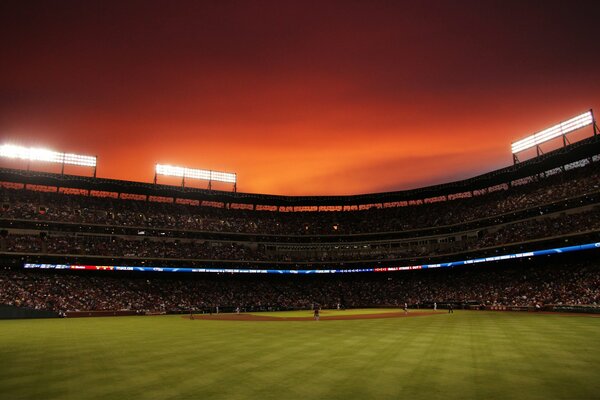 Baseball stadium in Texas, USA