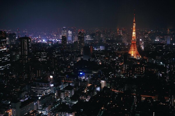 Foto von Tokio Japan bei Nacht