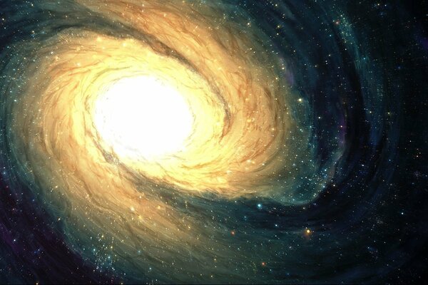 Прекрасная галактика в бесконечном мире космоса