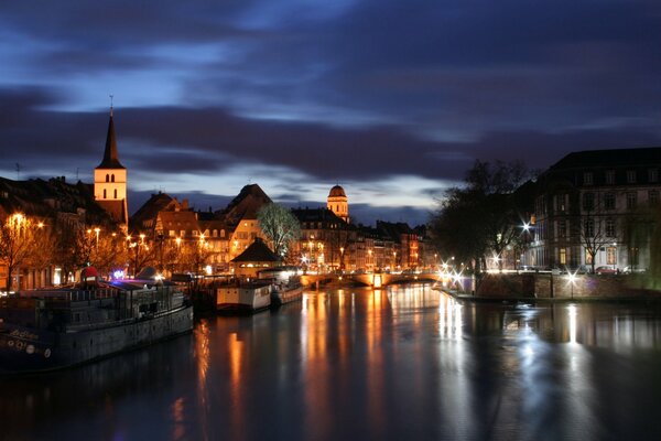 The magnificent river and the lights in it