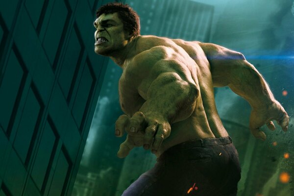 Ein wütender Hulk aus dem Film the Avengers