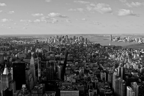 Die schwarzen und weißen Straßen von New York City