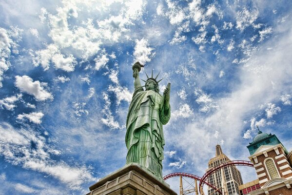 Il y a une statue de la liberté en Amérique