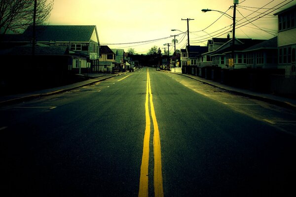 The road home past the trees