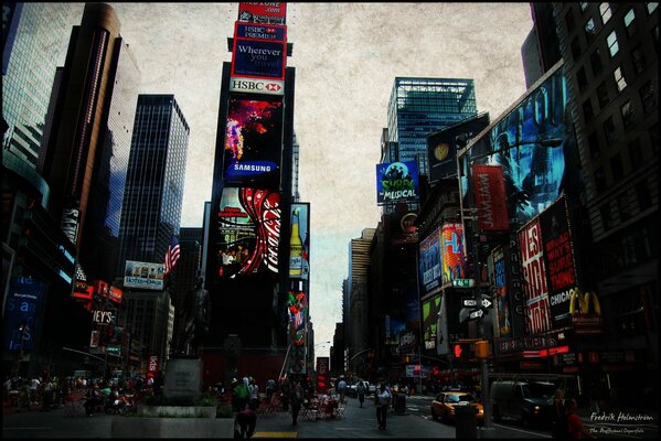 Time Square miasto Nowy Jork Stany Zjednoczone