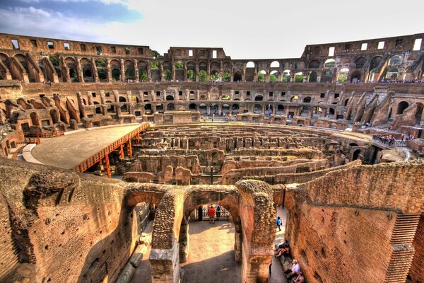 El antiguo Coliseo. Italia. Roma