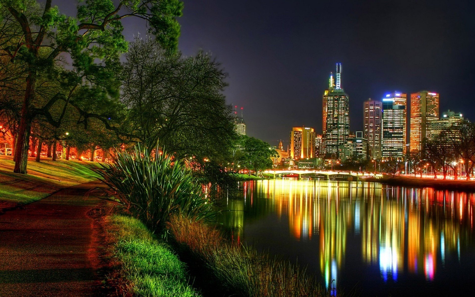 länder nacht aufnahme fotoaufnahme fluss