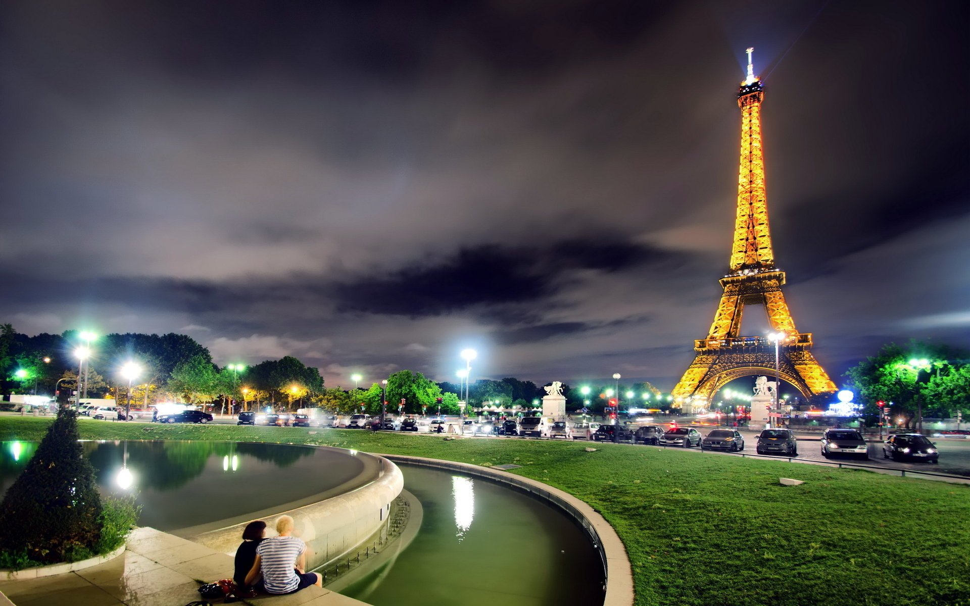 stadt turm paris nacht