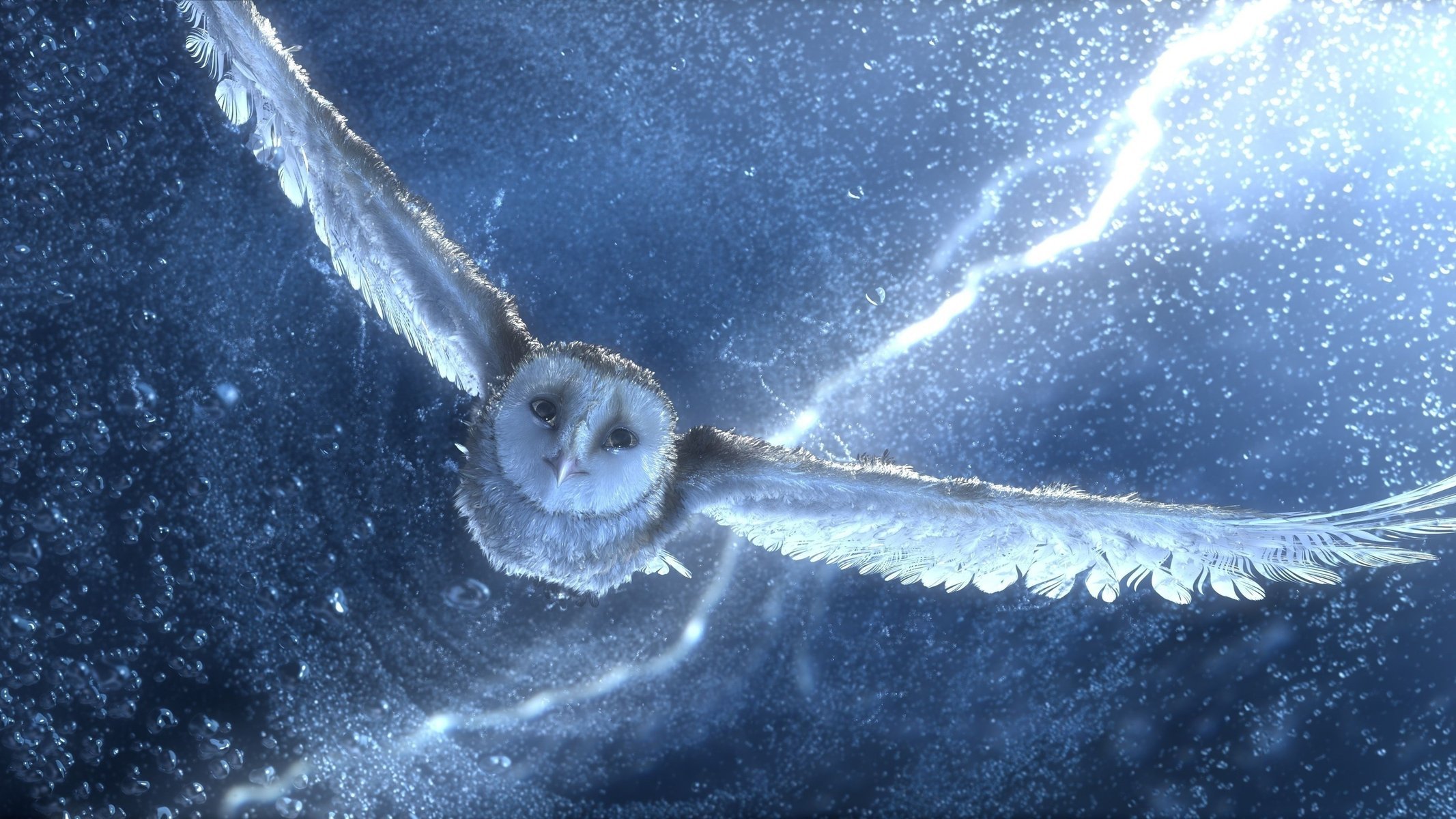 owl legend of the guardians lightning flight bird flie