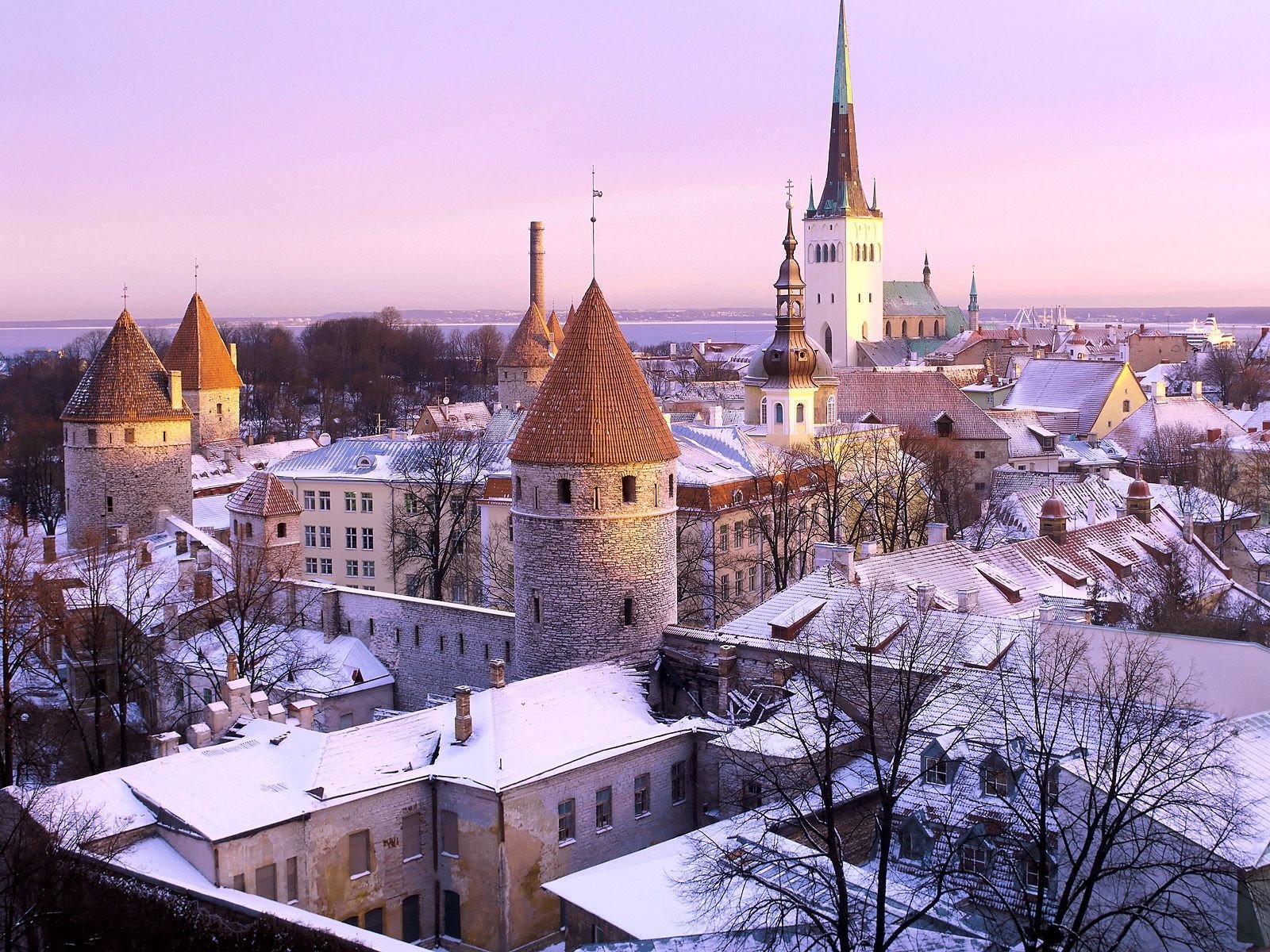 tallinn estonia buco nel tetto :