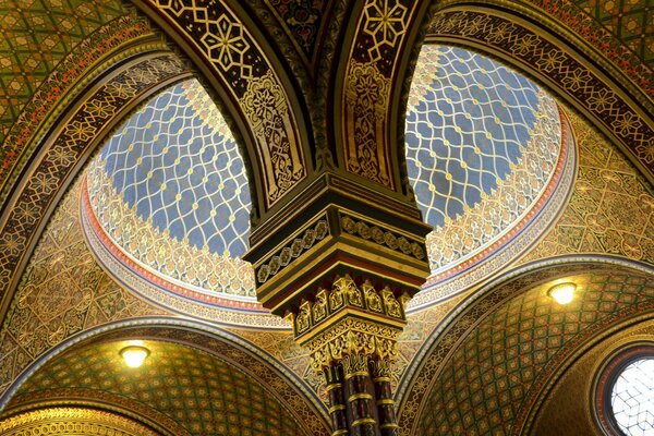 Sinagoga española, Praga, República Checa, arquitectura