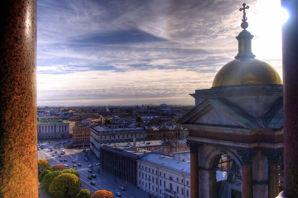 View from the cathedral tower. Metropolitan view