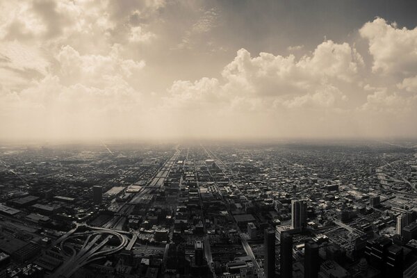 Vista a Volo d uccello della città