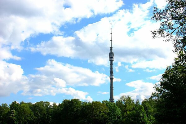Ostankino Tower view from afar