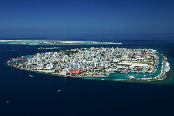 Une des plus belles îles des Maldives