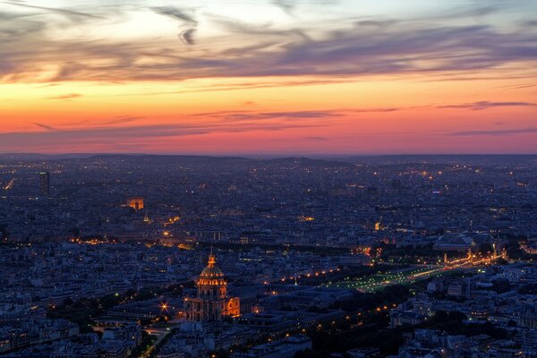 Lights of evening Paris