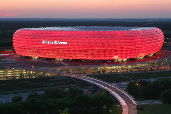 Fußballarena. Riesiges Stadion