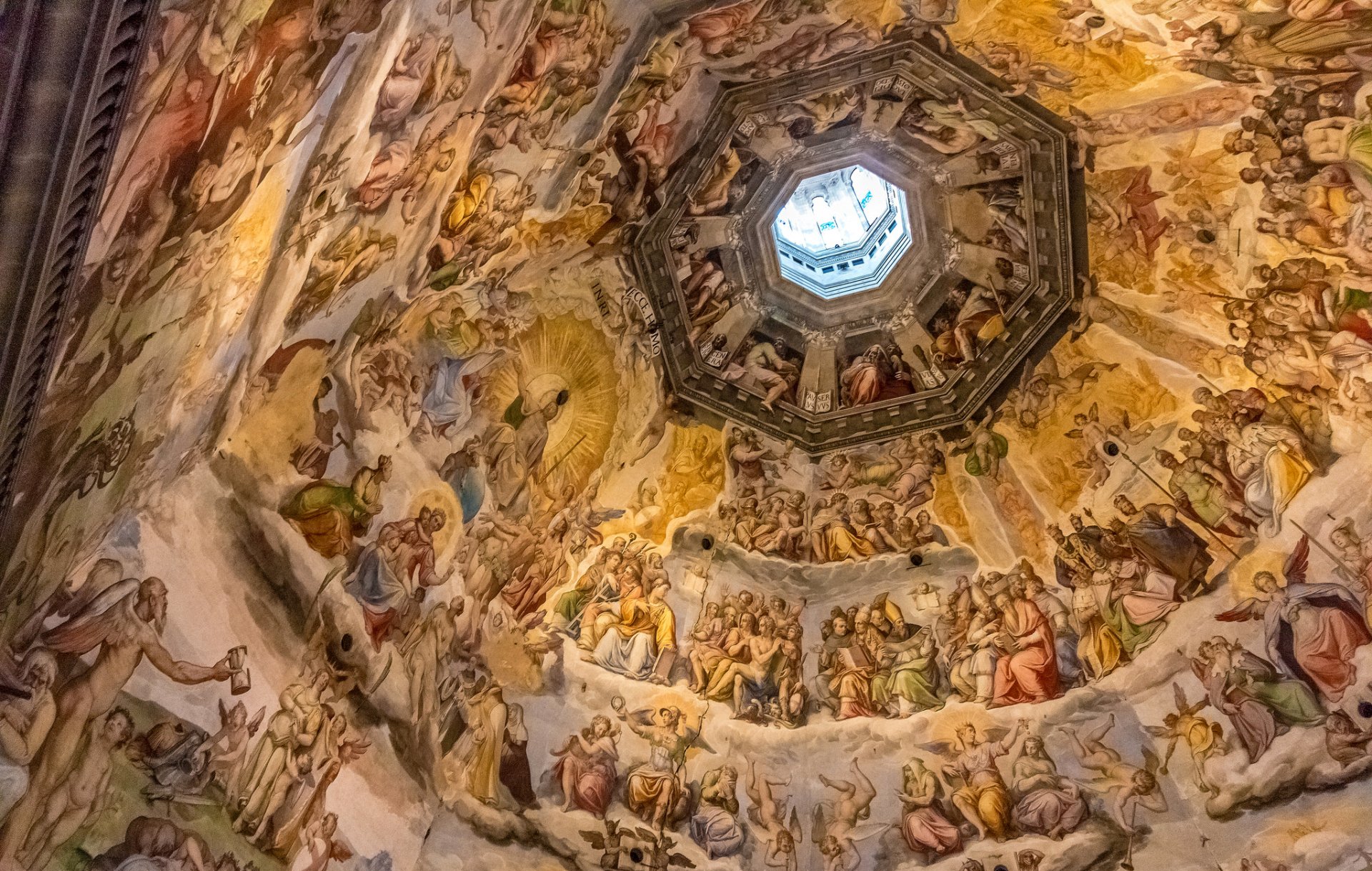 florencja włochy katedra santa maria del fiore kopuła duomo mural fresk