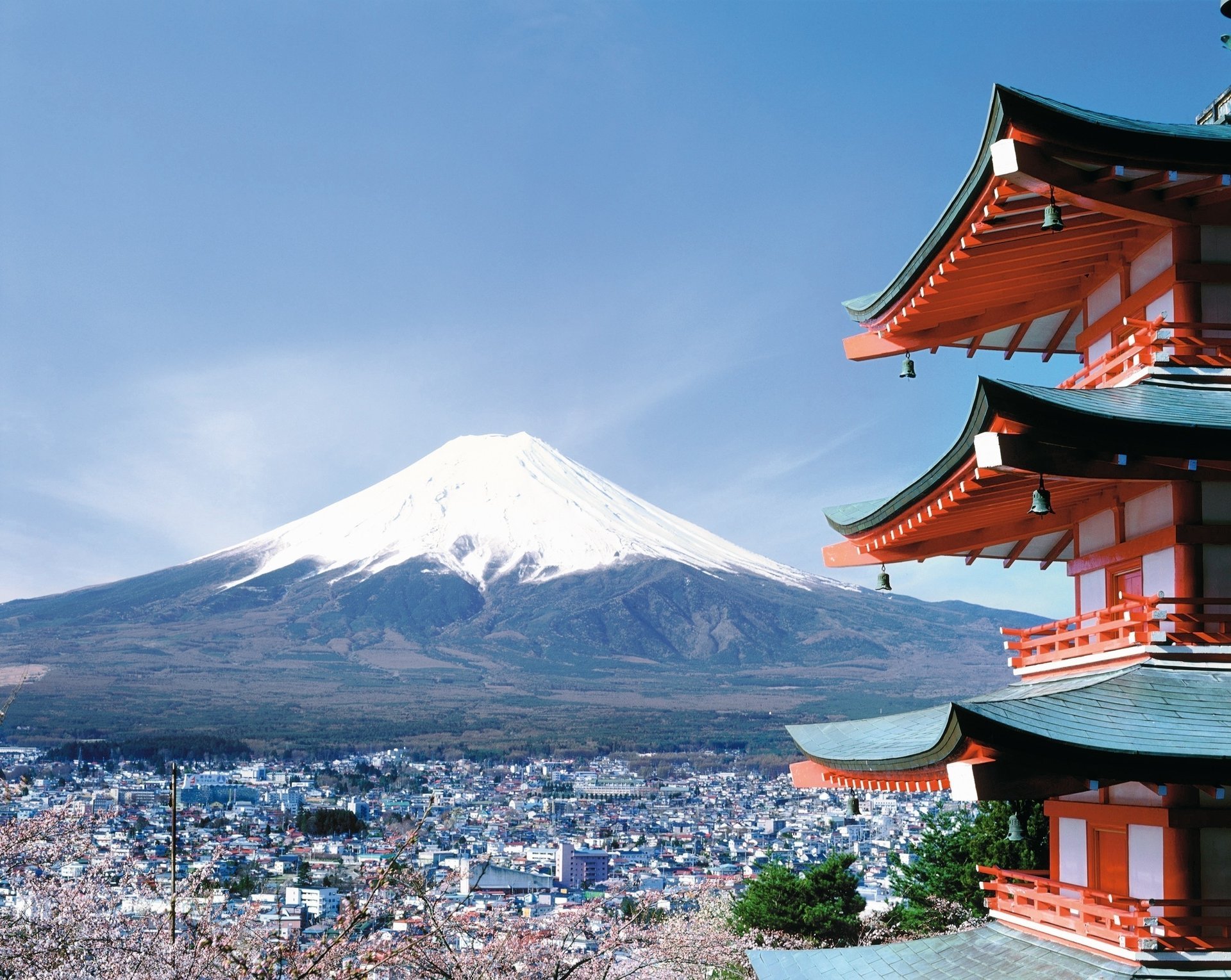 fujiyama giappone città sakura