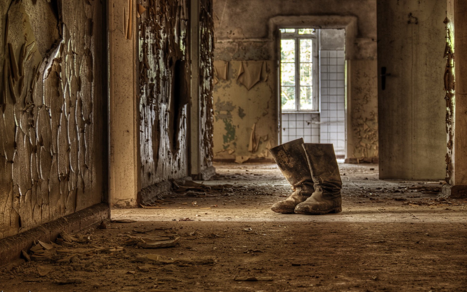 couloir chambre bottes