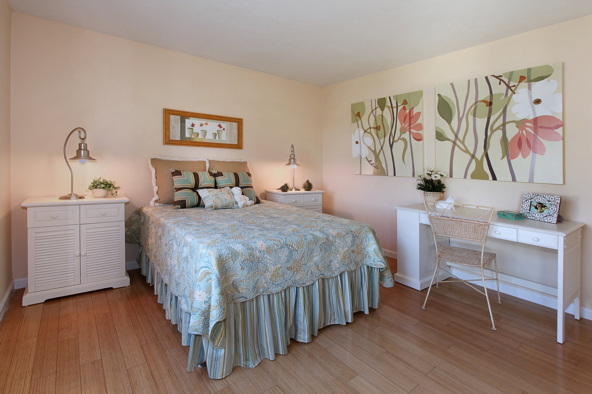 dormitorio muebles mesa estilo pinturas diseño