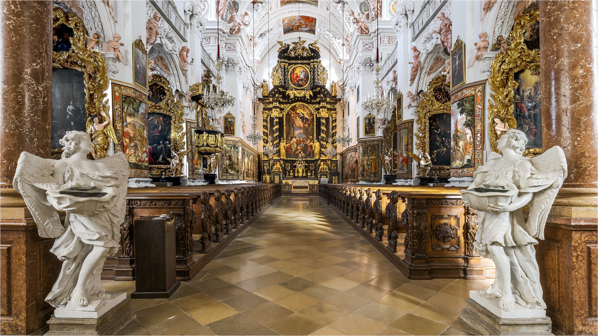 kloster garsten garsten österreich kathedrale kirche kloster skulpturen engel religion