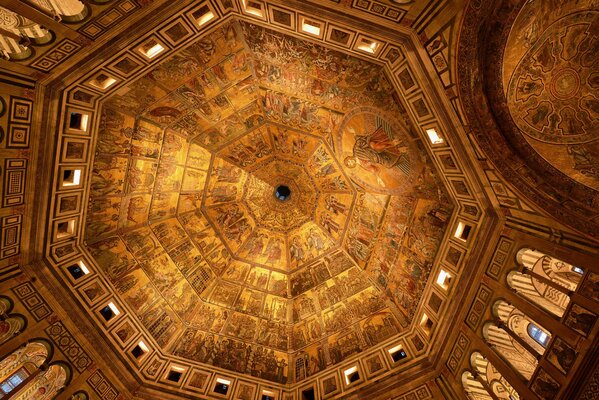 Dôme de l intérieur du temple de Florence