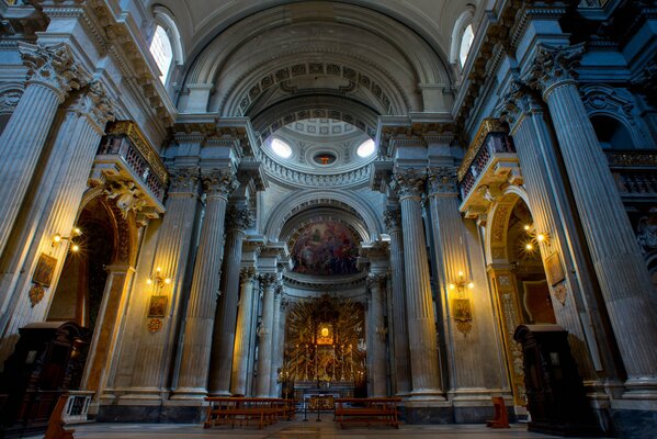 Wallpaper interior of a Roman church